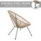 Best Choice Products 3-Piece All-Weather Patio Acapulco Bistro Furniture Set w/ Rope, Glass Top Table
